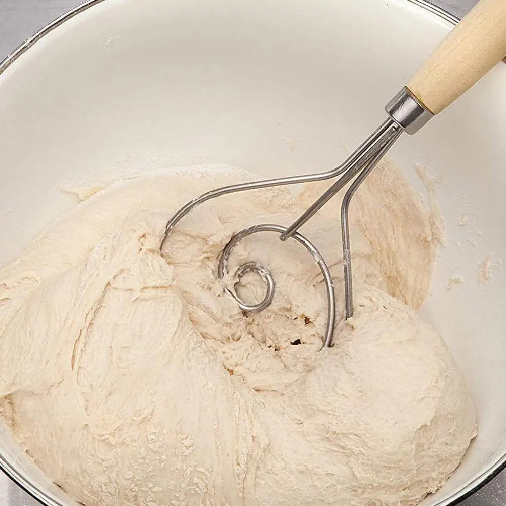 Оригинальный Кухня 13 дюймов Нержавеющая сталь венчик для теста большой датского