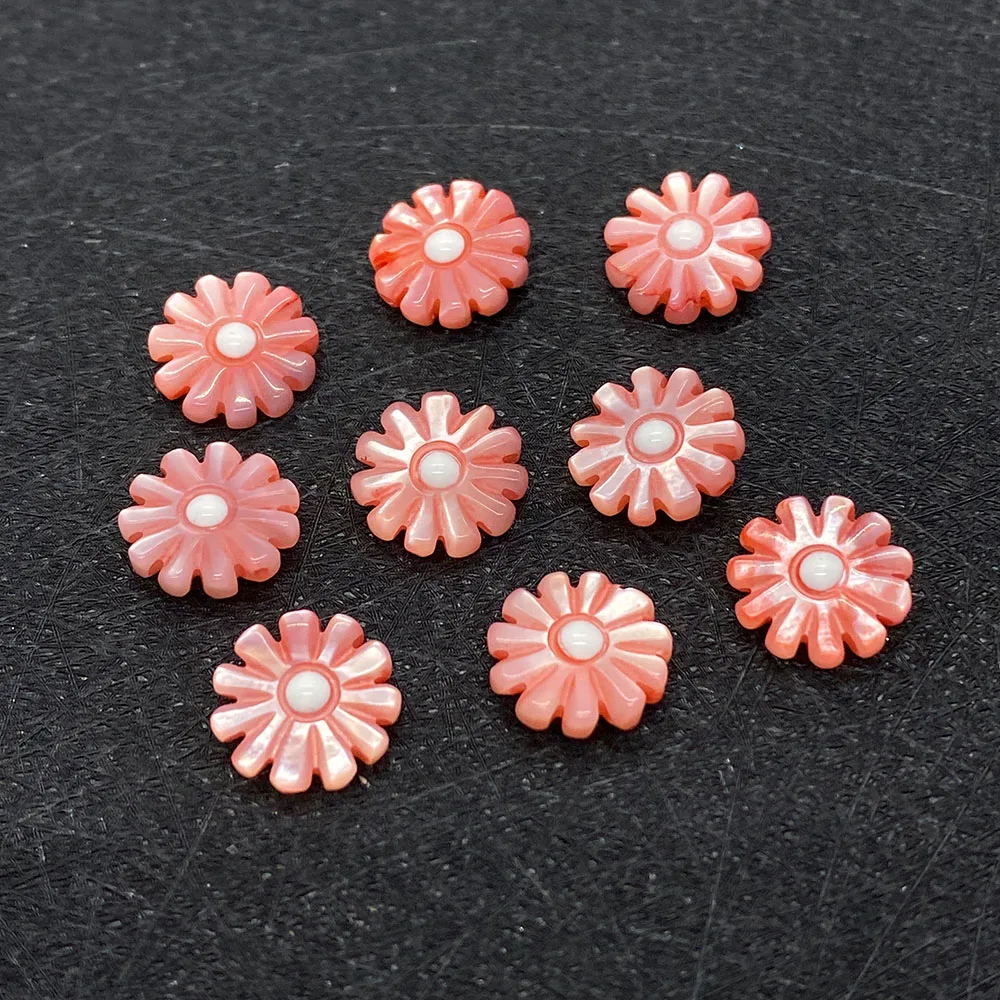 Бусины из ракушек и маргариток резные бусины натурального жемчуга для бижутерии