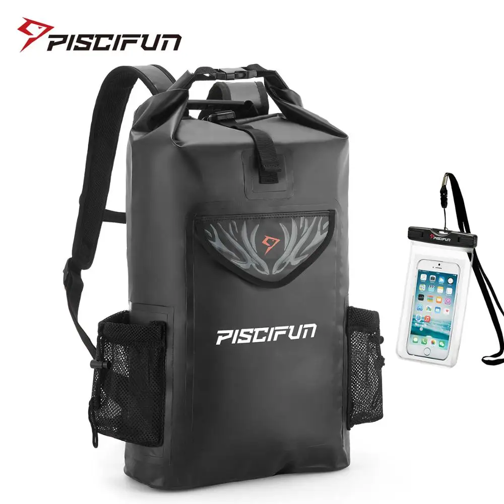 

Рюкзак Piscifun из ПВХ, 20 л, 40 л, 50 л, водонепроницаемый, чехол для телефона