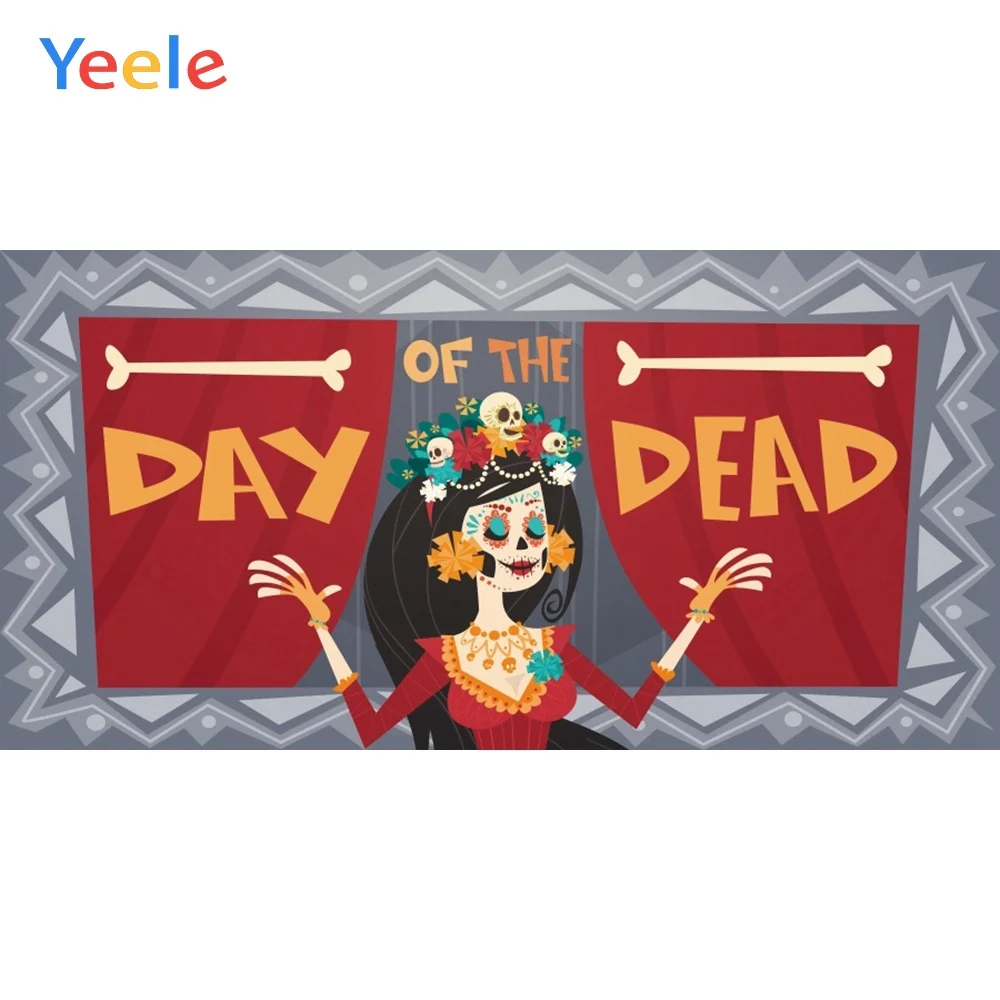 Фон для фотосъемки с изображением Дня мертвых в Мексике | Электроника