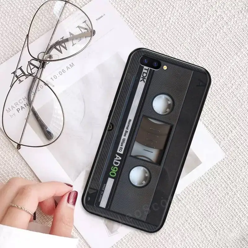 

Retro Cassette Tape music pattern Phone Case For OPPO R9 R11 R15 R17 RENO Realme S PLUS Normal 2z 3 5 C2 pro Cover Funda Shell