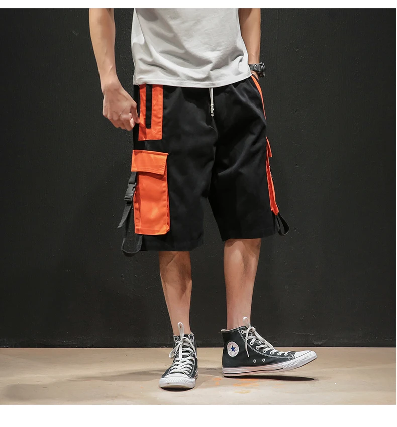 Шорты мужские с эластичным поясом уличная одежда карго повседневные модные
