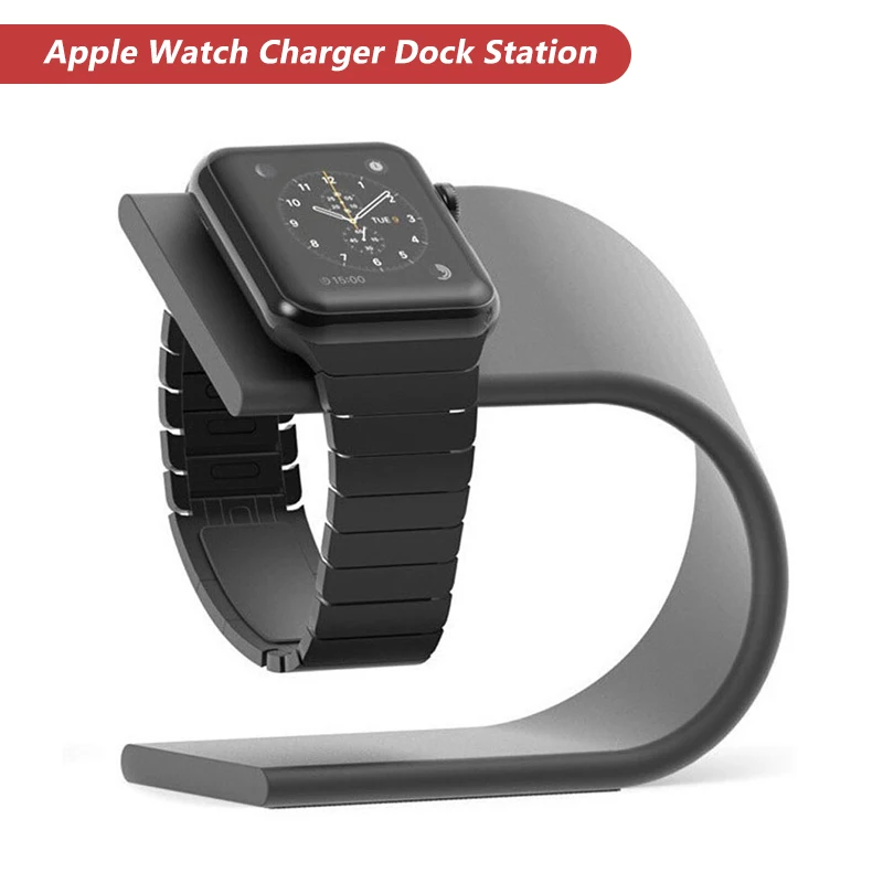 

for Apple Watch Bracket Metal Aluminum Charger Stand Holder U Shape Charging Cradle Stand for Apple Watch Charger Dock Station 7