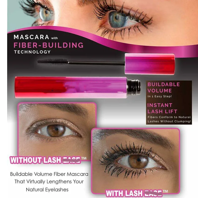 Волоконная тушь для ресниц макияж удлинение завивка ресницы черная водостойкая