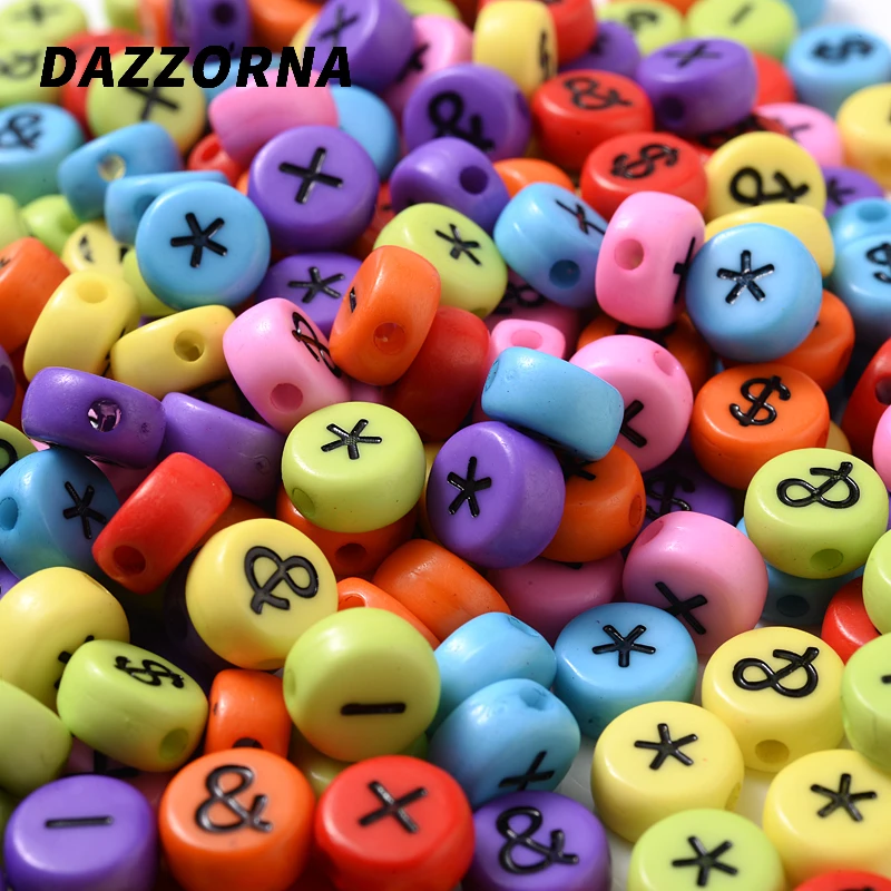 100 шт. акриловые бусины 4 х7 мм черного цвета | Украшения и аксессуары