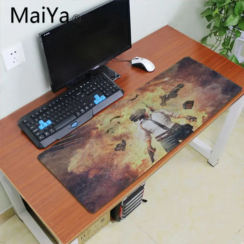

Maiya PUBG gaming Mice Mousepad Large gaming Mouse Pad Lockedge Mouse Mat For Laptop Computer Speed Version Game Keyboard Pad