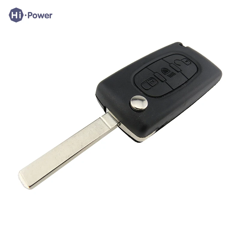 Чехол для автомобильного ключа с 3 кнопками Citroen C4 C5 C6 C8 Xsara Picasso CE0523 откидной