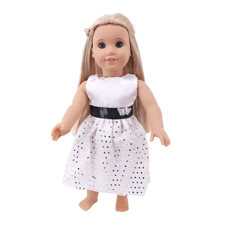 Color Skirt With Silver Butterfly Belt Underwear Fit 18inch American &43cm Born Baby Doll Clothes Accessories Toys For Girl Gift | Игрушки