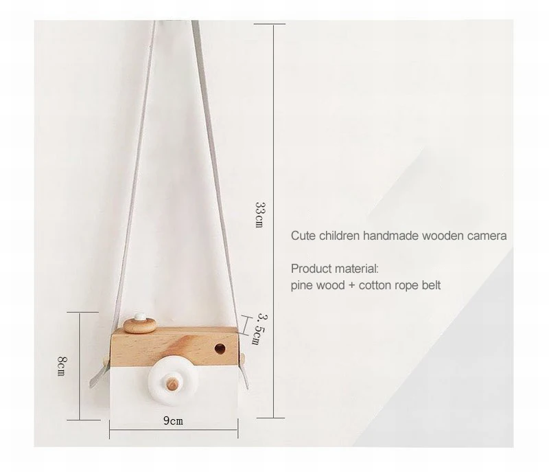Let's Make 1 шт. деревянные детские игрушки Модная камера Деревянные Подвески