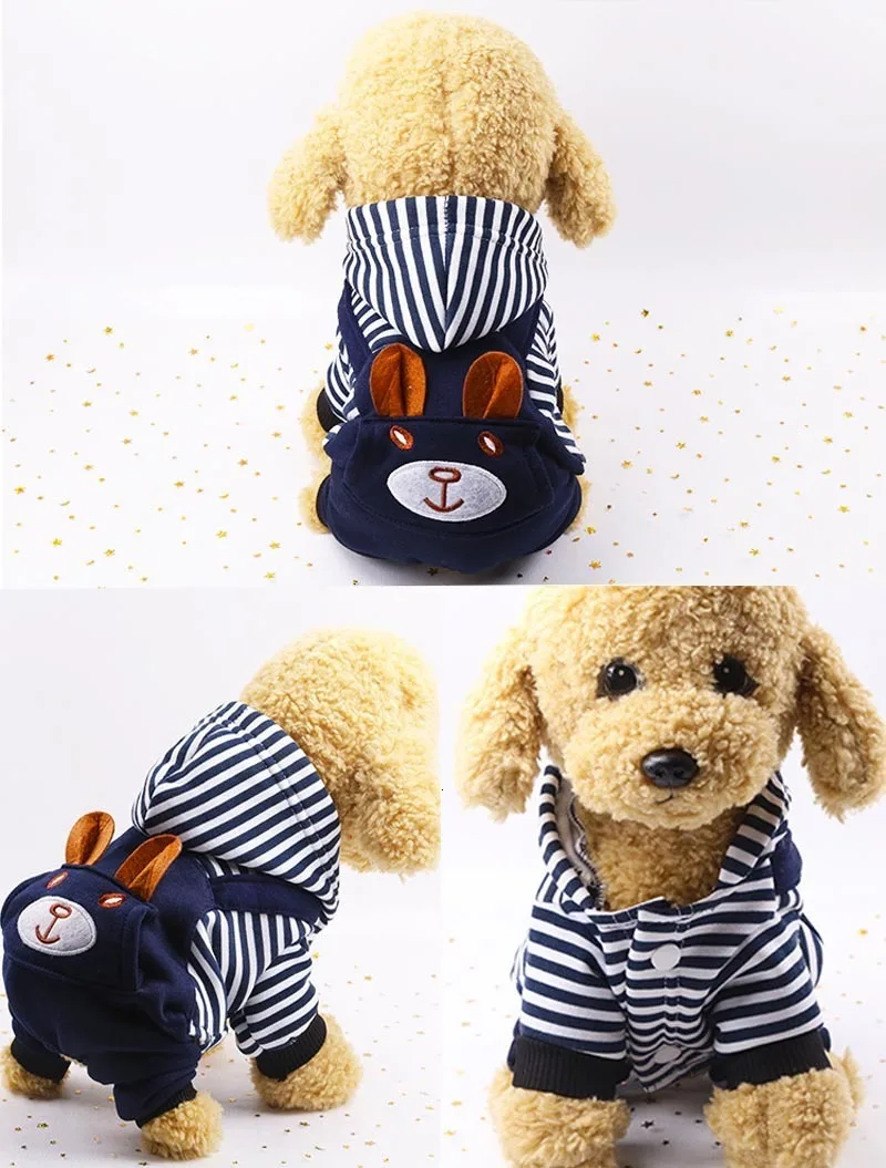 Pawstrip XS-2XL зимний комбинезон для Собаки Одежда для маленьких собак Теплый комбинезон для щенка тонкая флисовая подкладка худи для домашних собак пальто