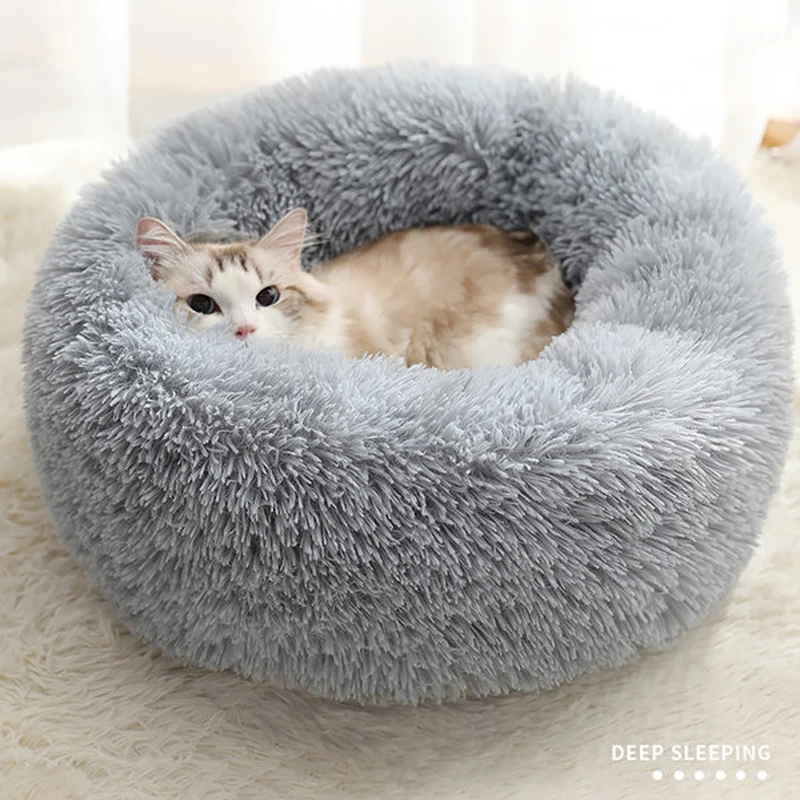 Роскошный пушистый домик для кошек котят мягкий теплый собак гнездо моющаяся
