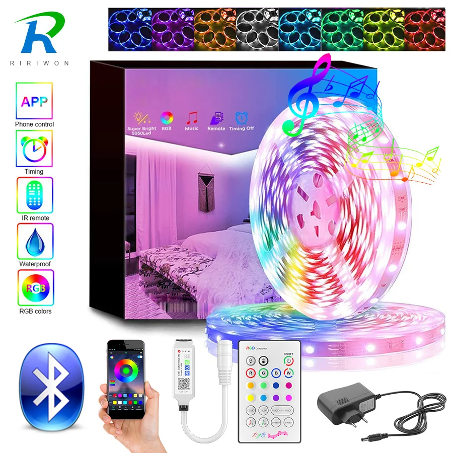Светодиодная лента 5050 20 5 м Bluetooth RGB 2835 SMD|Светодиодные ленты| |