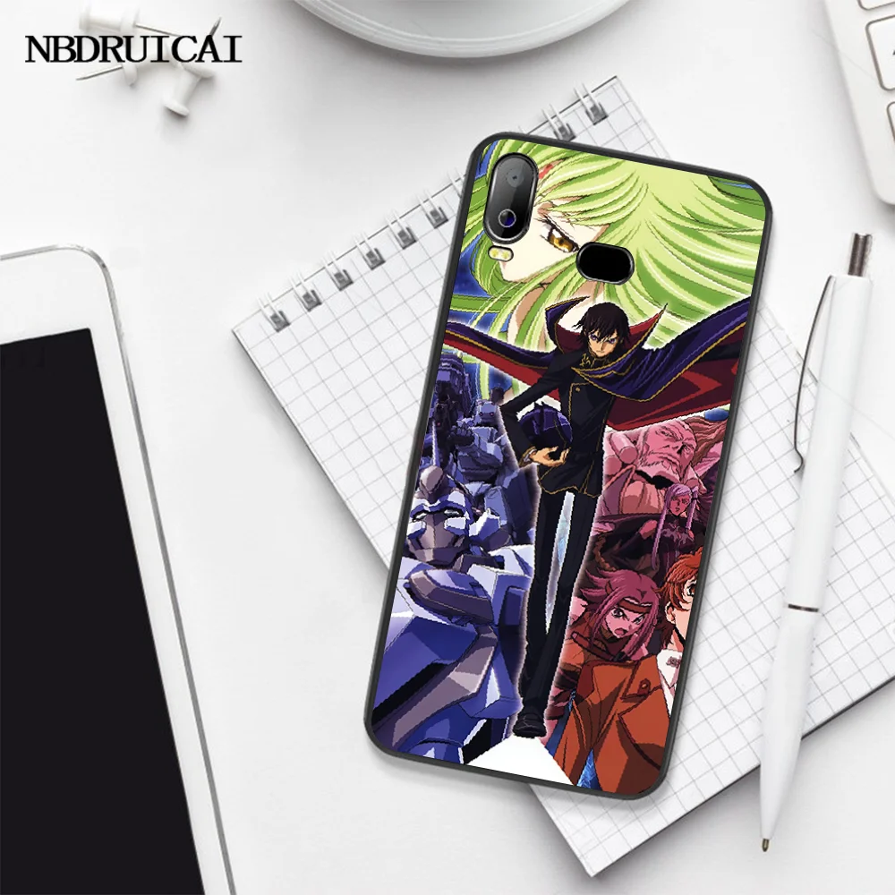 NBDRUICAI аниме код Geass Lelouch мягкий черный чехол для телефона Samsung A10 A20 A30 A40 A50 A70 A7 A9 A6 A8