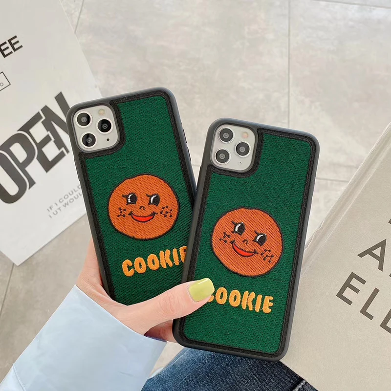 Новый мультяшный тканевый Полосатый Мягкий противоударный чехол для телефона