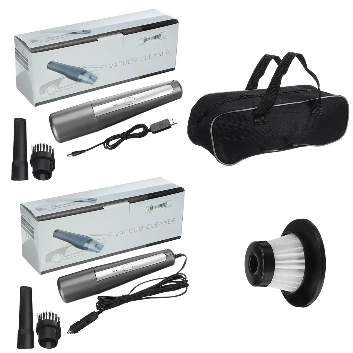 

200W 20000pa Mini Wireless Car Vacuum Cleaner Portable Vacuum Cleaner Car Household Dual-use Strong Cyclone Handheld Cleaner