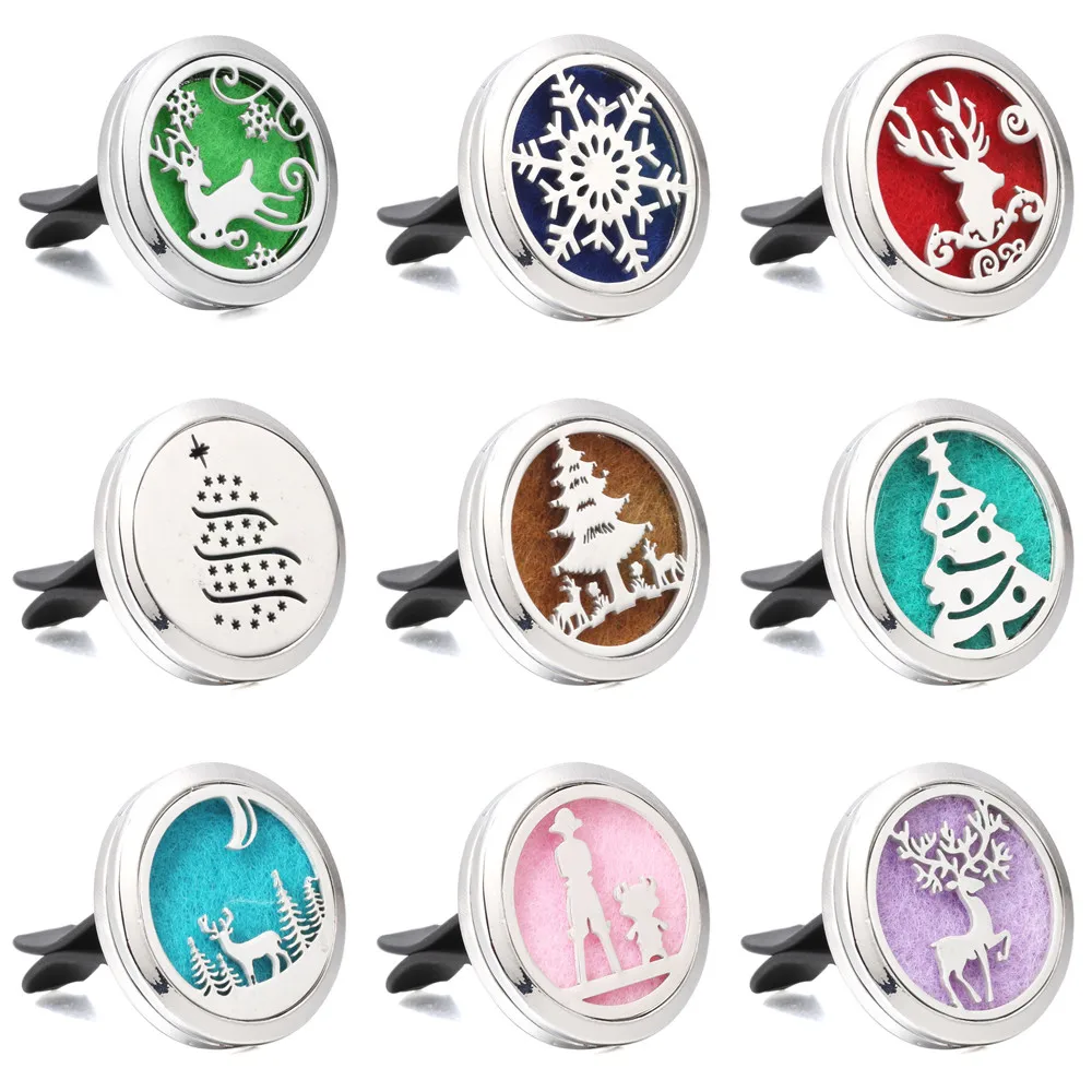 Автомобильный освежитель воздуха Рождественская елка Снежинки эфирное масло