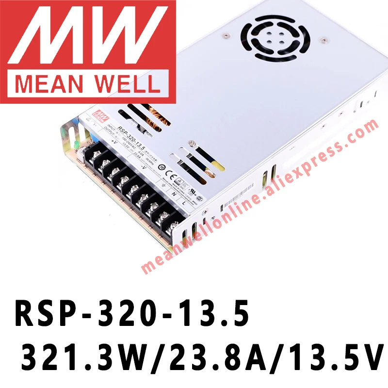 Mean Well RSP-320-13.5 meanwell 13.5VDC/23.8A/321W с одним выходом и функцией PFC, Интернет-магазин блоков питания