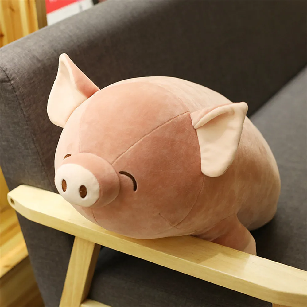 

New Cute Pig Plush Toy Soft Stuffed Doll Valentine's Day Birthday Christmas Gift For Children Boy Girls Throw Pillow Decoration