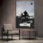 COD Warzone, черный холст 02, искусственная кожа, спортивный ландшафт, офисный декор, подарок