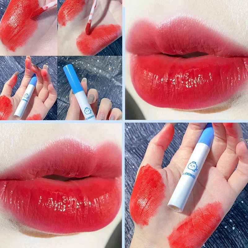 

NEW Pink Girl 5 PCS Kte Fruit Cigarette Tube Portable Lipstick Set Velvet Lip Glaze Set Box Matte Lip Mud Waterproof Hot Sale
