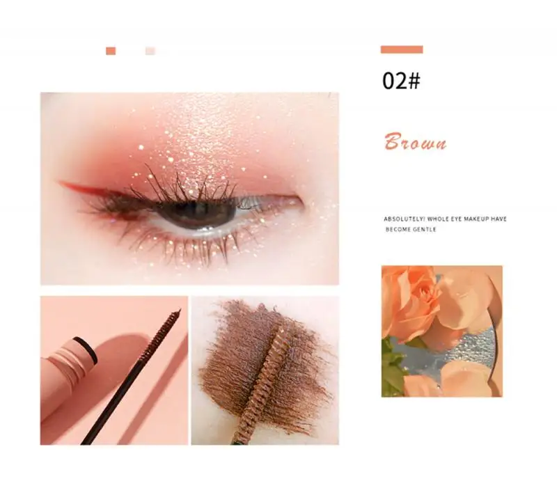 

Long Lasting 4 Colors Slender Mascara Multi-colors Ultra-fine Waterproof Thick Curling Not Easy To Smudge Mascara Cosmetics TSLM