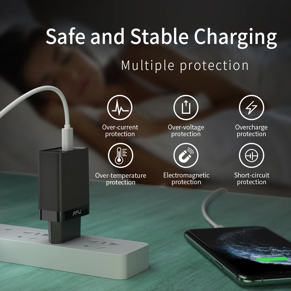 Быстрое зарядное устройство FPU 4 0 QC 3 PD 18 Вт QC4.0 QC3.0 USB C быстрое для iPhone 11 Pro Max
