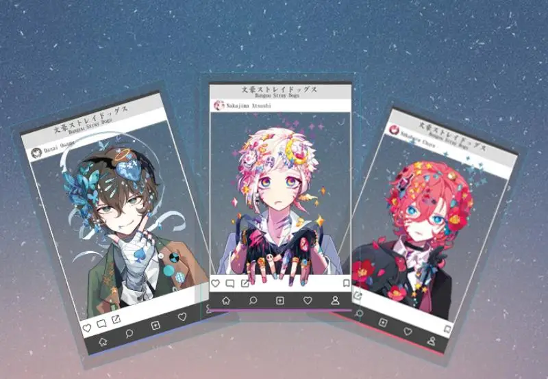 

Горячая аниме дазай Осаму накахара чууя, акриловая прозрачная групповая фотография контрольная карта для брелоков, Бунго, бродячие собаки, ...