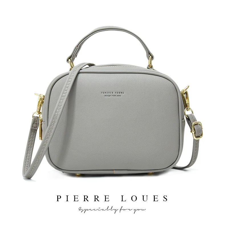 

Brand Designer PU Leather Crossbody Bags For Women 2021 Simple Fashion Shoulder Bag Lady Luxury Small Handbags