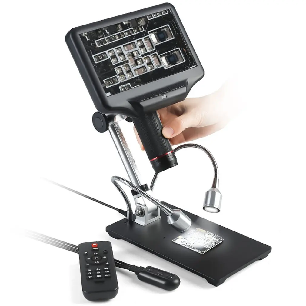 

Hdmi Digital Microscope 7 Inch Lcd Screen 4mp Magnifier Play Multimedia-interface For Electronic Maintenance