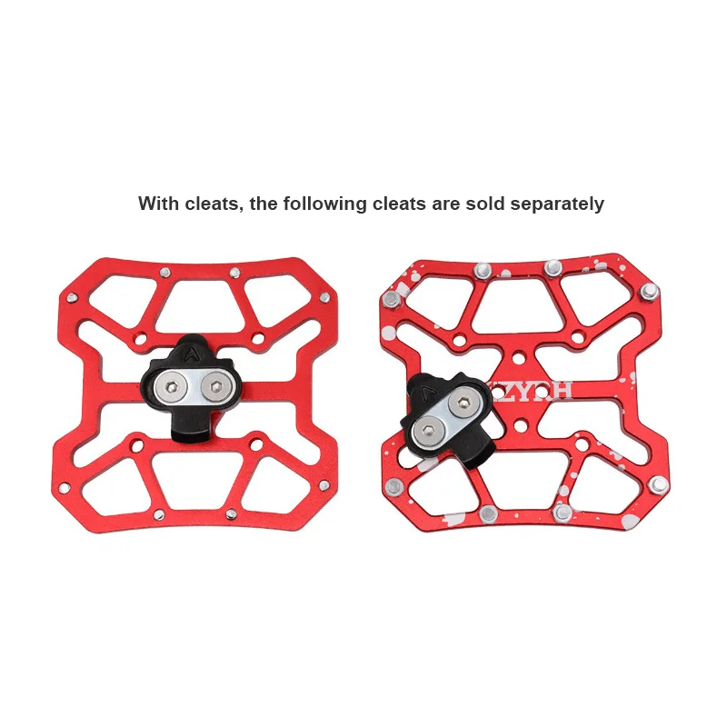 

2pcs Aluminum Alloy Bicycle Clipless Pedal Platform Adapters For SPD KEO Pedals MTB Mountain Road Bike Accessories Bicycle Pedal