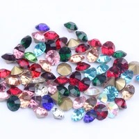 ss34 7 2 7 4mm 288pcspack strass chatons stone jewelry making glass nail art pointed back diamante supplier cone