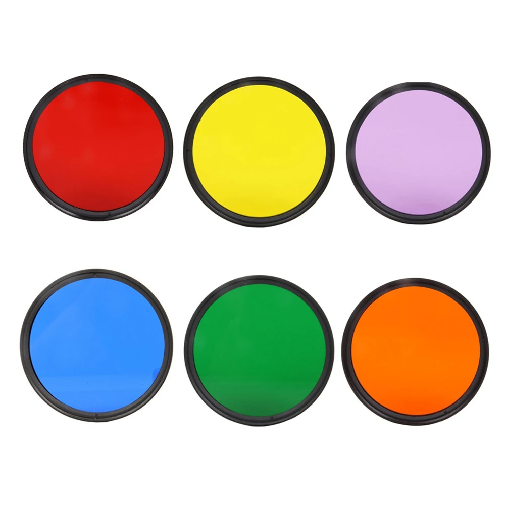Full Color lens Filter 37 40.5 46 49 52 55 58 62 67 72 77 82 mm Red Blue Green Purple Yellew Orange for Canon Nikon Sony camera |