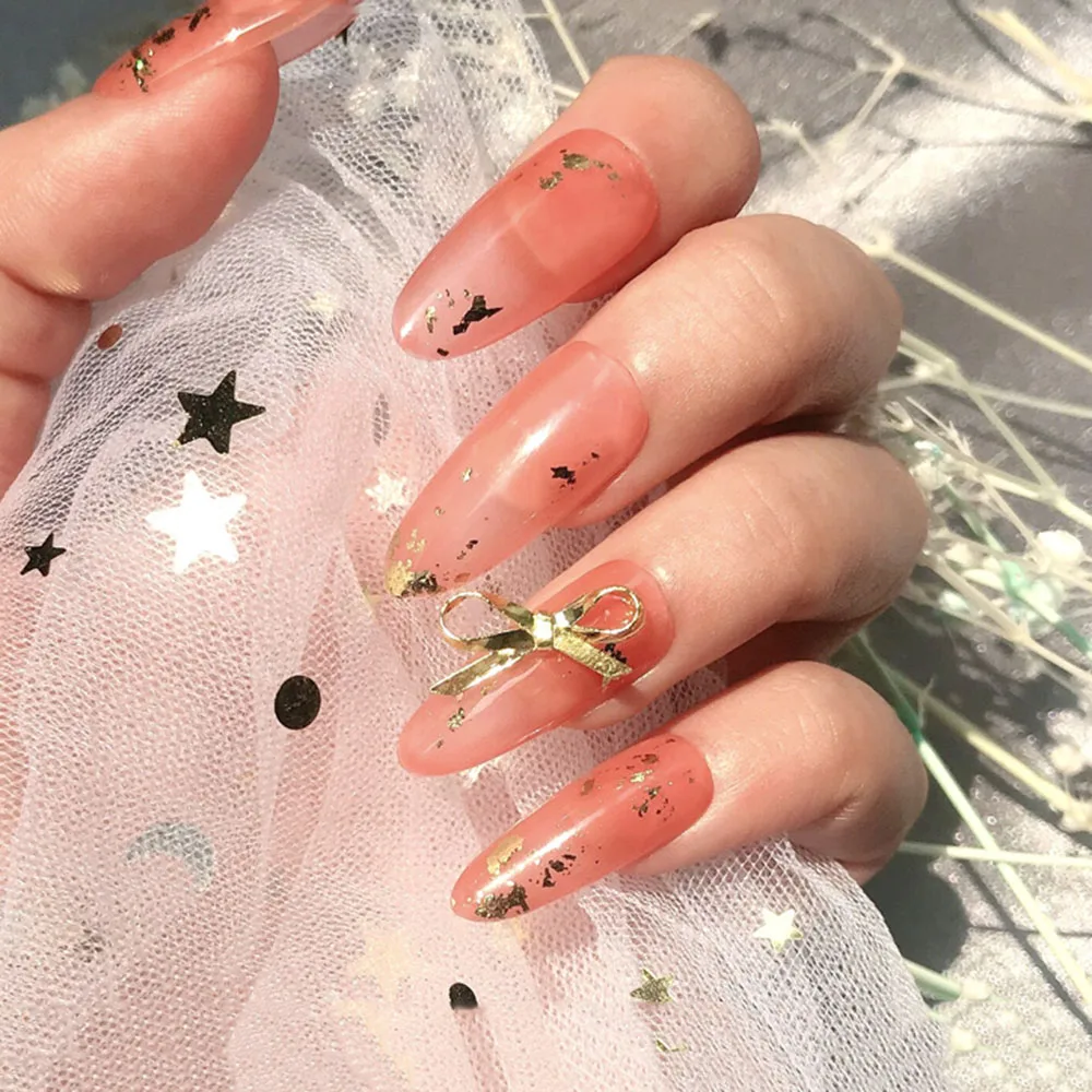 

6 Pcs Metal Bowknot 3D Nail Art Decorations Charm Jewelry UV Gel DIY Party Wedding Style Manicure Design Accessories