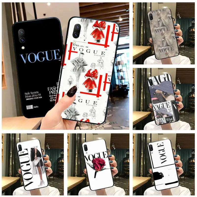 

Vogue girls Phone Case For Vivo Y91c Y17 Y51 Y67 Y55 Y7s Y81S Y19 V17 vivos5