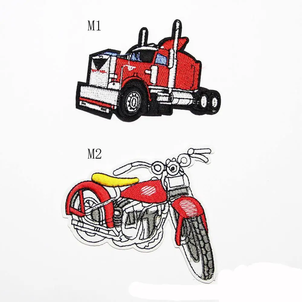 Мультяшная крутая ткань для автомобиля грузовика мотоцикла этикетка нашивка