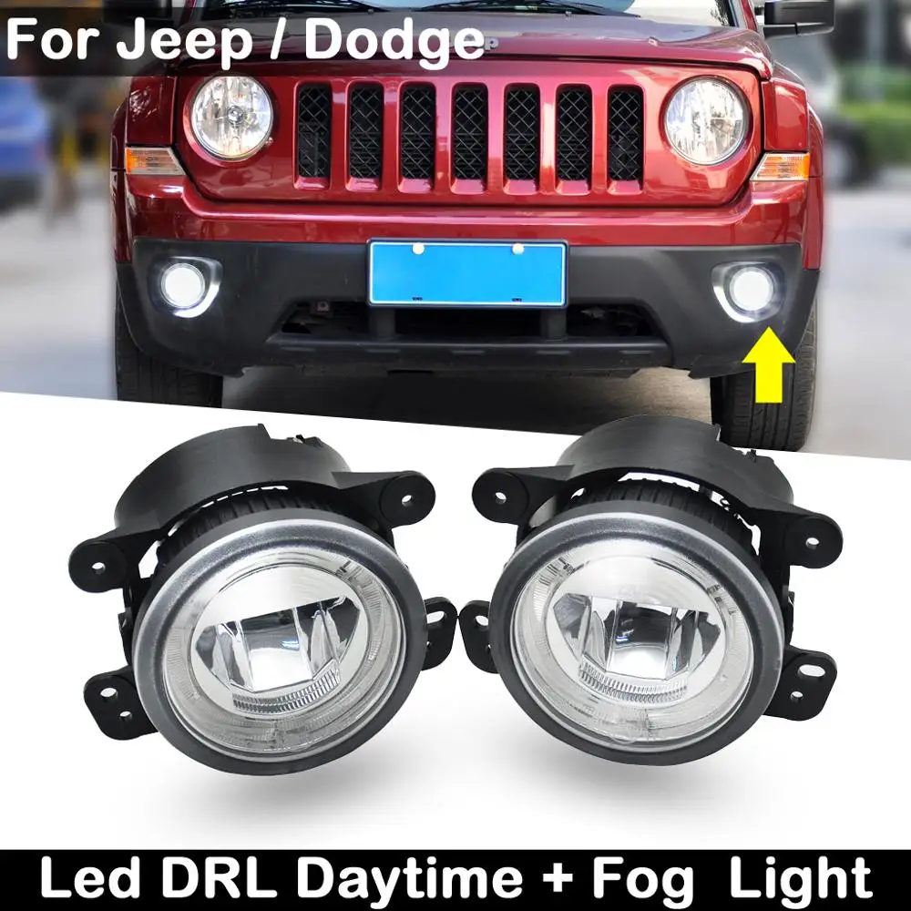 Для Jeep Wrangler Cherokee Dodge Charger Journey Car High Brightness светодиодный дневный ходовой светильник