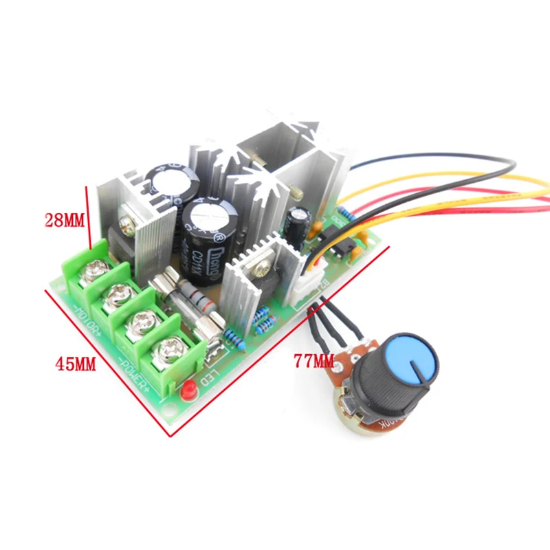 20A DC Motor Governor 12V24V36V48V Module PWM Controller -1 | Инструменты