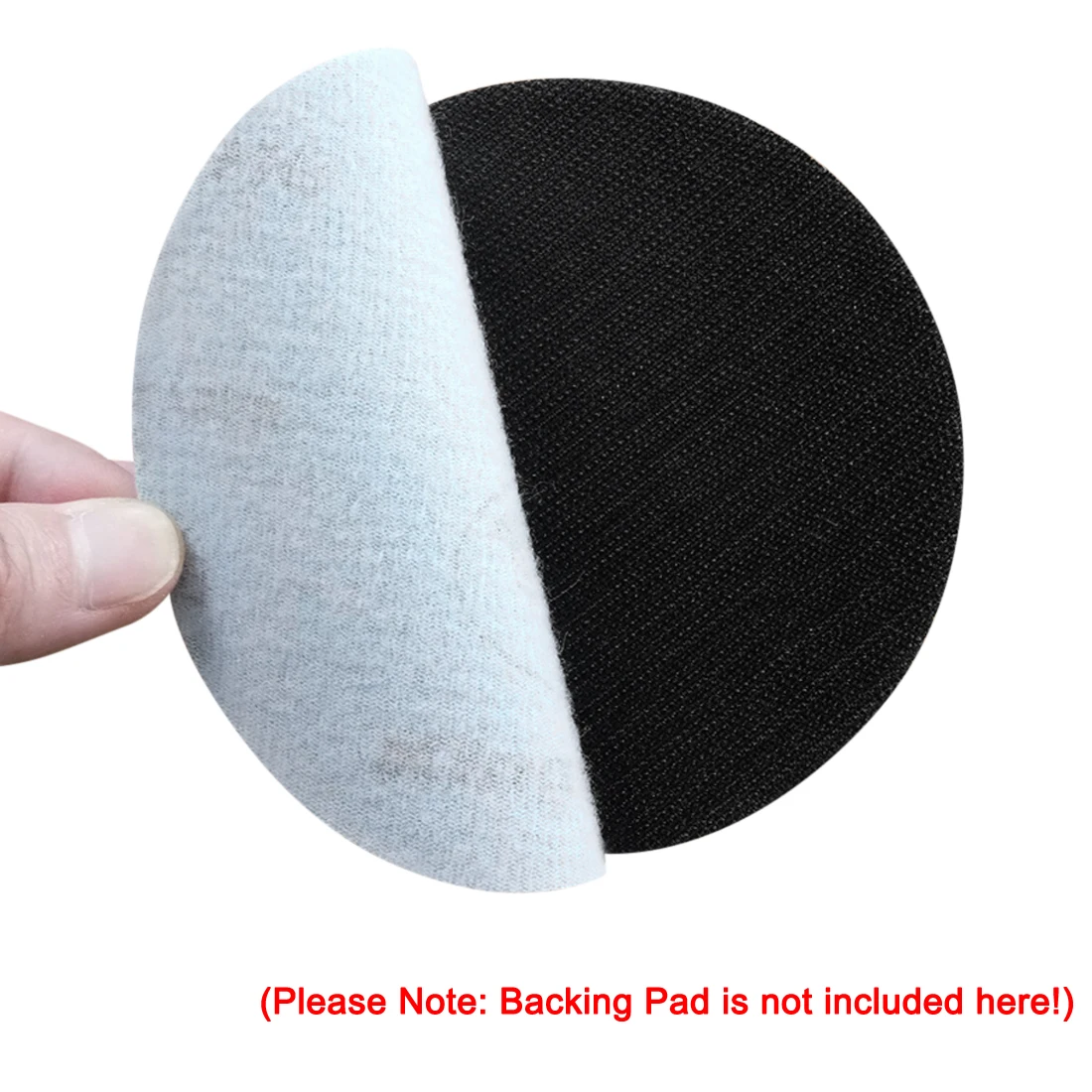 

uxcell 10 Pcs 5-Inch Aluminum Oxide White Dry Hook and Loop Sanding Discs Flocking Sandpaper 240 Grit