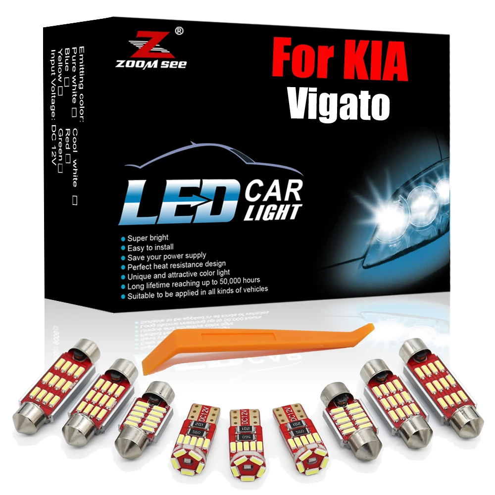 

Интерьер автомобиля, 12-24 В, 10 шт., для KIA Vigato 2011-2020