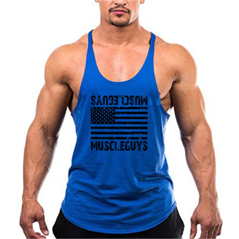 Майка мужская летняя брендовая безрукавка для тренажерного зала майка