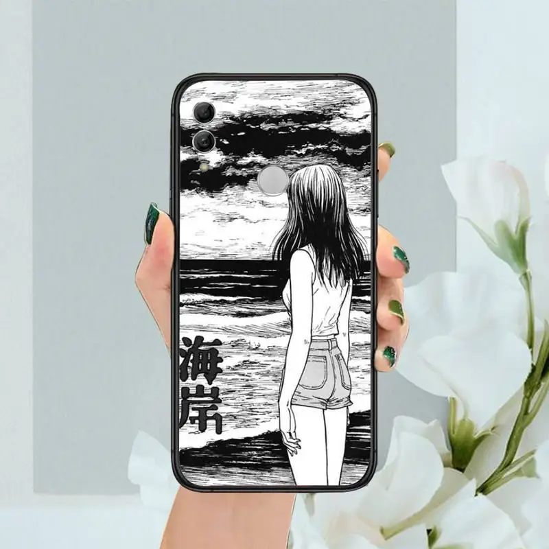 

Junji Ito Tees Horror Phone Case For Huawei Mate 9 10 20 Pro lite 20x nova 3e P10 plus P20 Pro Honor10 lite