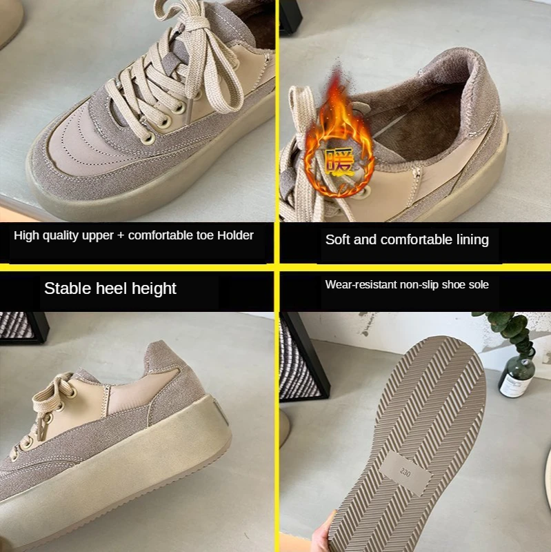 

2020 Winter Fashion Comfort Women Shoes Lace-Up Casual Platform Shoes Vulcanize Sneakers Women Sports Shoes Zapatillas Mujer