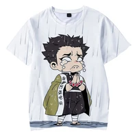 2 to 14 years old boys t shirt anime demon slayer t shirt blade of ghost graphic demon slayer tops breathable men anime clothes
