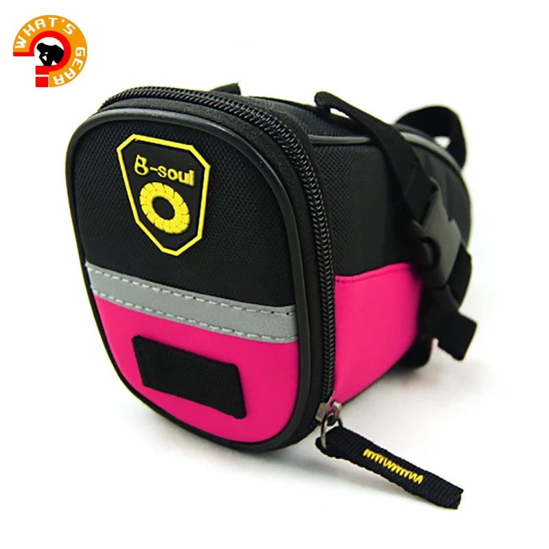 B-soul Bicycle Saddle Bag Under Seat Waterproof Moutain Bike Pack bag with Reflective Tap MTB Toolkit for Cycling | Спорт и