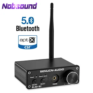 Nobsound HiFi Bluetooth 5,0 аудио декодер мини стерео усилитель для наушников DAC коаксиальныйоптический черныйсеребристый