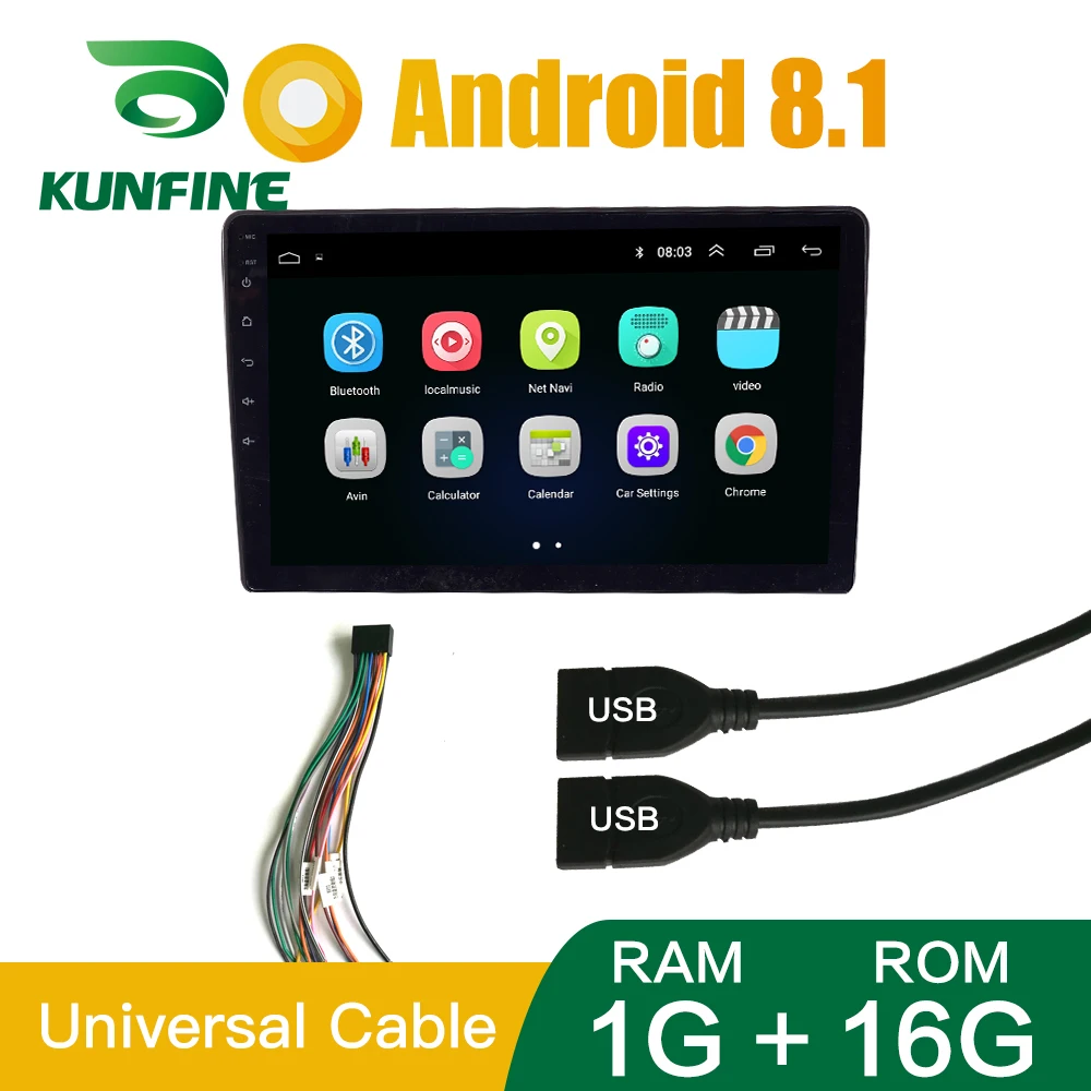 1G 16G Universal 9 дюймов 2 Гб ОЗУ 32 Гб ПЗУ Android 8,1 автомобильный Радио Мультимедиа Видео плеер Универсальный Авто Стерео gps Bluetooth рулевое колесо управление - Цвет: 1G 16G Universal