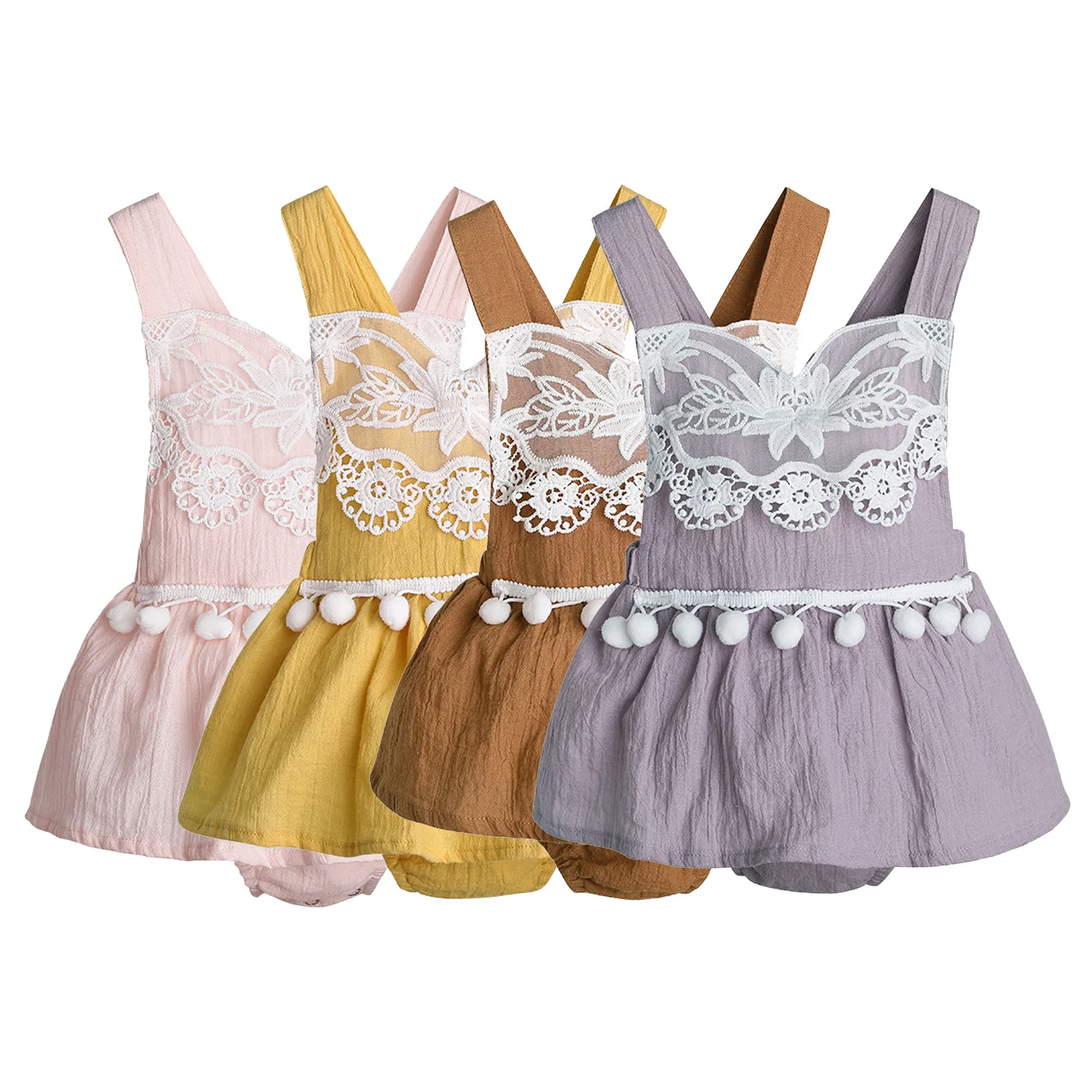 

Для маленьких девочек; Детский летний комбинезон, кружевное платье принцессы в Корейском стиле боди красивые очаровательными сетчатыми об...