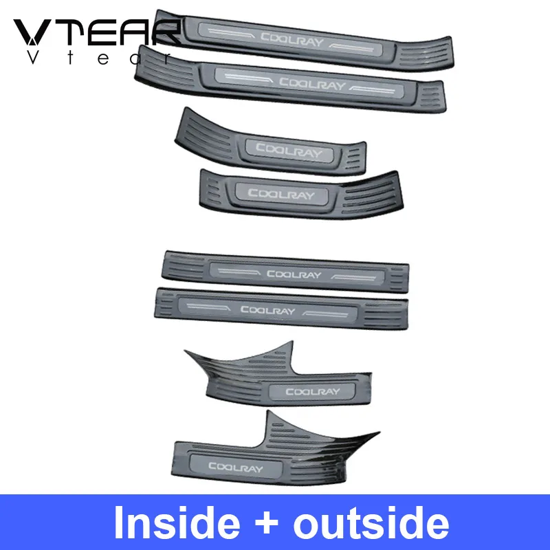 

Vtear для Geely Coolray sx11 BelGee X50, накладка на порог, внутренняя педаль, внешний Стайлинг автомобиля, хромированная отделка, аксессуары, детали 2022
