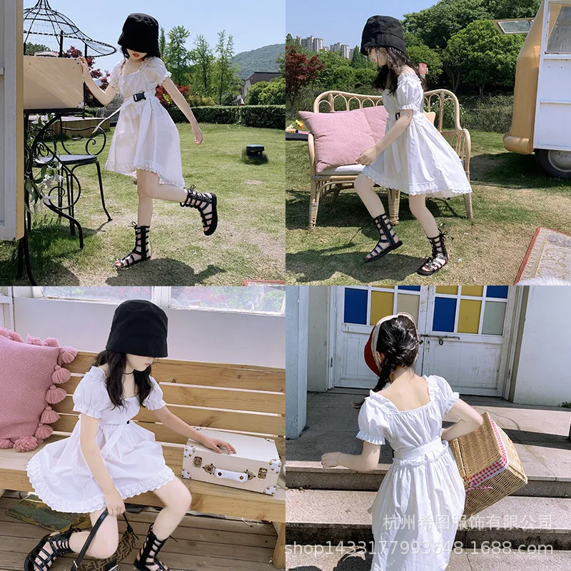 Новая летняя юбка для девочек 2020 маленькое белое платье первая любовь