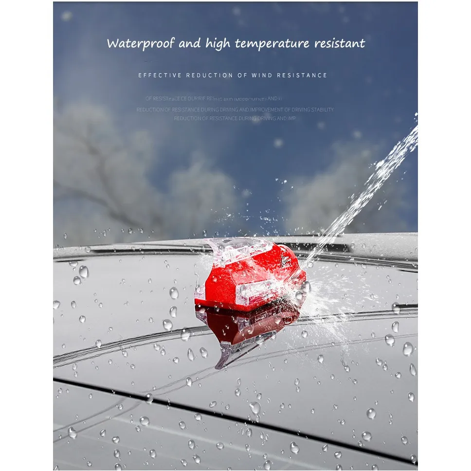 Car Vehicle Wind Power LED Beam Shark Fin Roof Antenna Safety Warning Light Universal | Автомобили и мотоциклы